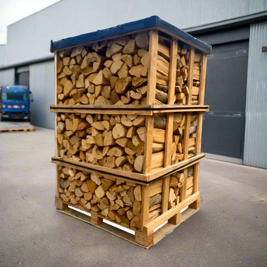 50 cm de bûches de bois de chauffage sèches sur palette (2,5 mètres cubes)