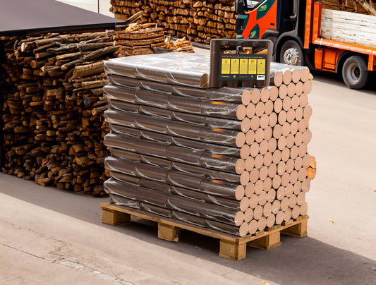 Briquettes rondes de hêtre en 96 sacs de 10 kg